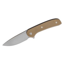 Couteau Ferrum Forge Gent 2.0 Tan Lame Acier 9Cr13MoV Manche G10 IKBS Linerlock Clip FF009T - Livraison Gratuite