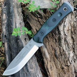 Couteau TOPS BOB Fieldcraft Hunter Lame Acier 154CM Manche Green/Black G10 Etui Kydex USA TPBROS154GB - Livraison Gratuite