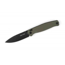 Couteau Real Steel HUGINN Green/Black Manche G10 Lame Acier VG10 Slide Lock Clip RS7652GB - Livraison Gratuite