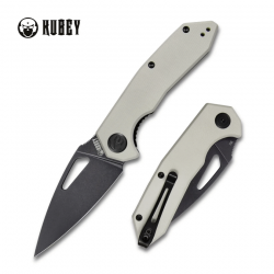 Couteau Kubey Coeus Ivory Lame Acier D2 Manche G10 Linerlock CLip IKBS KUB122F - Livraison Gratuite