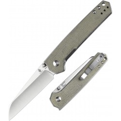 Couteau Kizer Domin Green Lame Acier 154CM Manche Micarta IKBS Linerlock Clip KIV4516SC2 - Livraison Gratuite