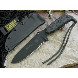 Couteau Tops Mil-SPIE 5 Military Acier Carbone 1095 Manche Micarta Etui Kydex Made In USA TPMIL05 - Livraison Gratuite