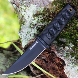 Couteau Cold Steel Kyoto II Black Lame Acier 8Cr13MoV Black Manche Kray-Ex Etui Secure-Ex CS17DBBKBK - Livraison Gratuite