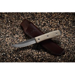 Couteau Tops Knives The Sonoran Lame Acier Carbone 1095 Manche G10 Tan Etui Cuir Made USA TPTSNRN01 - Livraison Gratuite