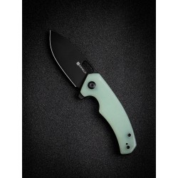 Couteau SENCUT Acumen Jade Manche G10 Lame Black Acier 9Cr18MoV IKBS Linerlock Clip SA06C - Livraison Gratuite