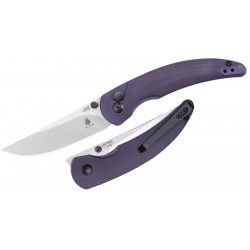 Couteau Kizer Chili Pepper Purple Button Lock Manche G10 Lame Acier 154CM Clip KIV3601C2 - Livraison Gratuite