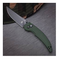 Couteau Kizer Chili Pepper Green Button Lock Manche Alu Lame Acier CPM-3V Clip KIV3601A1 - Livraison Gratuite