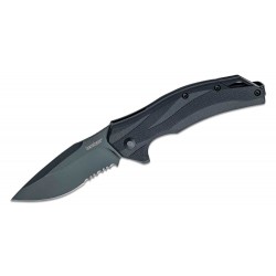 Couteau Kershaw Lateral A/O Lame Acier 8Cr13MoV Serr Manche GRN Linerlock Clip KS1645BLKST - Livraison Gratuite