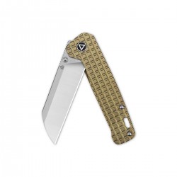 Couteau QSP Penguin Frag Bronze Titanium Lame Acier 154CM Manche Titane IKBS Clip QS130AFRG - Livraison Gratuite