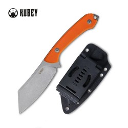 Couteau Kubey Perses Outdoor Survival Orange Manche G10 Lame Acier D2 BB Etui Kydex KUB302A - Livraison Gratuite