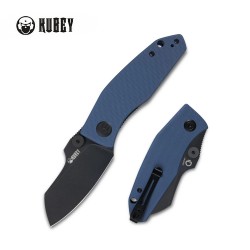 Couteau Kubey Monsterdog Blue Lame Acier 14C28N Manche G10 IKBS Linerlock Clip KUB337B - Livraison Gratuite