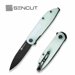 Couteau Sencut Bocll II Jade Lame Acier D2 Manche G10 IKBS Linerlock Clip S220192 - Livraison Gratuite