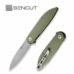 Couteau Sencut Bocll II Od Green Lame Acier D2 Manche G10 IKBS Linerlock Clip S220194 - Livraison Gratuite