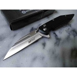 Couteau Mtech Wharncliffe Lame Acier 3Cr13 Manche Alum IKBS Button Lock Clip MT1177BK - Livraison Gratuite