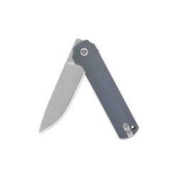 Couteau QSP Lark Gray Manche G10 Lame Acier 14C28N Satin IKBS Linerlock Clip QS144B - Livraison Gratuite