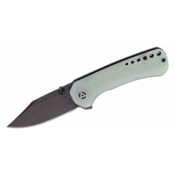 Couteau QSP Kestrel Jade Lame Acier 14C28N Black Clip Point Manche G10 IKBS Linerlock Clip QS145B2 - Livraison Gratuite