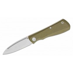 Couteau Gerber Mansfield Swayback Olive Lame Acier D2 Drop Point Manche Micarta Slip Joint Clip G1909 - Livraison Gratuite