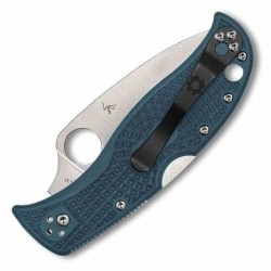 Couteau Spyderco LeafJumper Blue K390 Serrated Manche FRN Lockback Clip Japan SC262SBLK390 - Livraison Gratuite