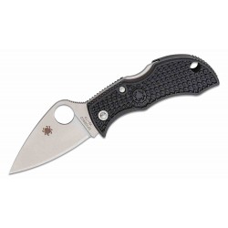 Couteau Spyderco Manbug Lame Acier VG10 Leaf Shaped Plain Manche FRN Lockback Japan SCMBKLFP - Livraison Gratuite