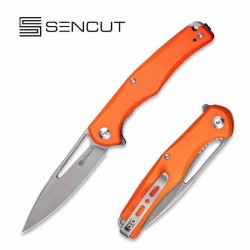 Couteau SENCUT CITIUS Orange Manche G10 Lame Acier 9Cr18MoV IKBS Linerlock Clip SA01C - Livraison Gratuite