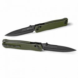 Couteau Real Steel Muninn Od Green Lame Acier VG-10 Spear Point Manche G10 Slide Lock Clip RS7752GB - Livraison Gratuite