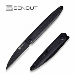 Couteau Sencut Jubil Black Lame Acier D2 Wharncliffe Manche G10 IKBS Linerlock Clip S200292 - Livraison Gratuite