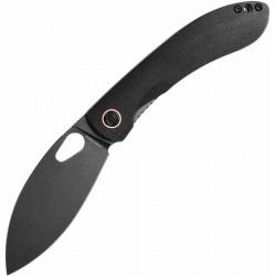 Couteau Vosteed Nightshade TH Black Lame Acier Nitro-V Black Manche Micarta IKBS Linerlock Clip VOSTHNPMK - Livraison Gratuite