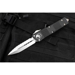 Couteau Microtech 142-12 Combat Troodon OTF Lame Acier Premium Double Tranchant Manche Alu USA MCT14212 - Livraison Gratuite