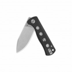 Couteau QSP Canary Black Folder Lame Acier 14C28N Manche G10 Handle IKBS Linerlock Clip QS150A1 - Livraison Gratuite