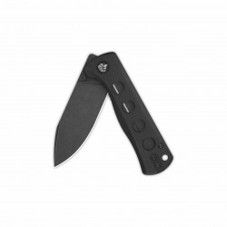 Couteau QSP Canary Black Folder Lame Acier 14C28N Blackwash Manche G10 Handle IKBS Linerlock Clip QS150A2 - Livraison Gratuite