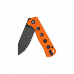 Couteau QSP Canary Orange Folder Lame Acier 14C28N Blackwash Manche G10 IKBS Linerlock Clip QS150B2 - Livraison Gratuite