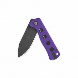 Couteau QSP Canary Purple Folder Lame Acier 14C28N Blackwash Manche G10 IKBS Linerlock Clip QS150D2 - Livraison Gratuite