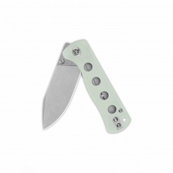 Couteau QSP Canary Jade Folder Lame Acier 14C28N Stonewash Manche G10 IKBS Linerlock Clip QS150E1 - Livraison Gratuite