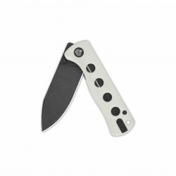 Couteau QSP Canary White Folder Lame Acier 14C28N Blackwash Manche G10 IKBS Linerlock Clip QS150G2 - Livraison Gratuite