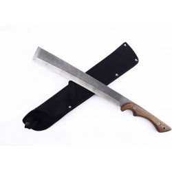 Couteau Machette S-TEC Machete Lame Acier 440 Manche Bois Etui Nylon STT66104 - Livraison Gratuite