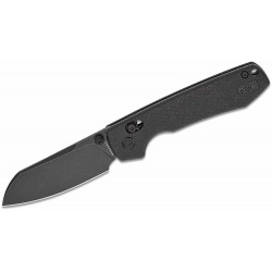 Couteau Vosteed Raccoon Black Lame Acier Sandvik 14C28N Blackwash Manche Micarta IKBS Clip VOSRCVPMCK - Livraison Gratuite