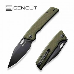 Couteau Sencut GlideStrike OD Green Lame Acier 9Cr18MoV Clip Point Manche G10 IKBS Linerlock Clip S230183 - Livraison Gratuite