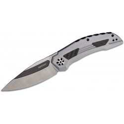 Couteau Kershaw Norad Lame Acier D2 Manche Acier/FC Linerlock Clip KS5510 - Livraison Gratuite