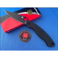 Couteau Spyderco Military 2 Compression Lock Lame Acier S30V Black Manche G10 Clip Made USA SC36GPBK2 - Livraison Gratuite