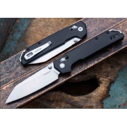 Couteau Kershaw Iridium DuraLock Reverse Tanto Lame Acier D2 SW Manche Alu IKBS Crossbar Lock Clip KS2038R - Livraison Gratuite