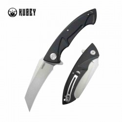 Couteau Kubey Anteater Nest Black Manche G10 Lame Acier Sandblast 14C28N IKBS Linerlock Clip KUB212I - Livraison Gratuite