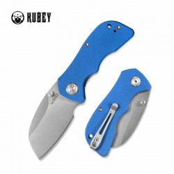 Couteau Kubey Karaji Blue Manche G10 Lame Acier D2 Bead Blasted IKBS Linerlock Clip KUB180C - Livraison Gratuite