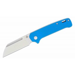 Couteau QSP Penguin Slipjoint Blue Manche G10 Lame Acier 14C28N Sheepsfoot QS130SJC - Livraison Gratuite