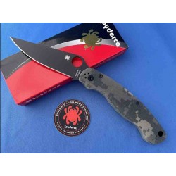 Couteau Spyderco Military 2 Camo G10 Lame Acier S30V Black Compression Lock Clip USA SC36GPCMOBK2 - Livraison Gratuite