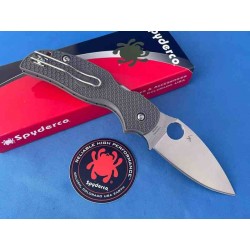 Couteau Spyderco Sage 5 Maxamet Gray Manche FRN Lame Acier Maxamet Satin Compression Lock Clip SC123PGY - Livraison Gratuite