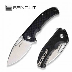 Couteau Sencut Phantara Black Manche G10 Lame Acier 9Cr18MoV SW Drop Point IKBS Linerlock Clip S230141 - Livraison Gratuite