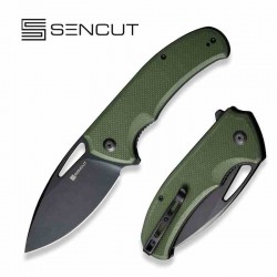 Couteau Sencut Phantara OD Green Manche G10 Lame Acier 9Cr18MoV BLK Drop Point IKBS Linerlock Clip S230143 - Livraison Gratuite