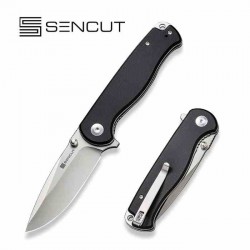 Couteau Sencut Errant Black Manche Micarta Lame Acier 9Cr18MoV Satin IKBS Linerlock Clip S23054B3 - Livraison Gratuite