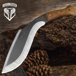 Couteau Kukkri United Cutlery Bushmaster Kukri Lame Acier Carbone 1065 Manche Bois Etui Cuir UC3496 - Livraison Gratuite