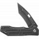 Couteau Kershaw Lifter Framelock A/O Lame Tanto Acier 3Cr13 Manche Acier Blackwash KS1302BWX - Livraison Gratuite